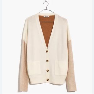 MADEWELL SHORT KENT EX-BOYFRIEND CARDIGAN SWEATER